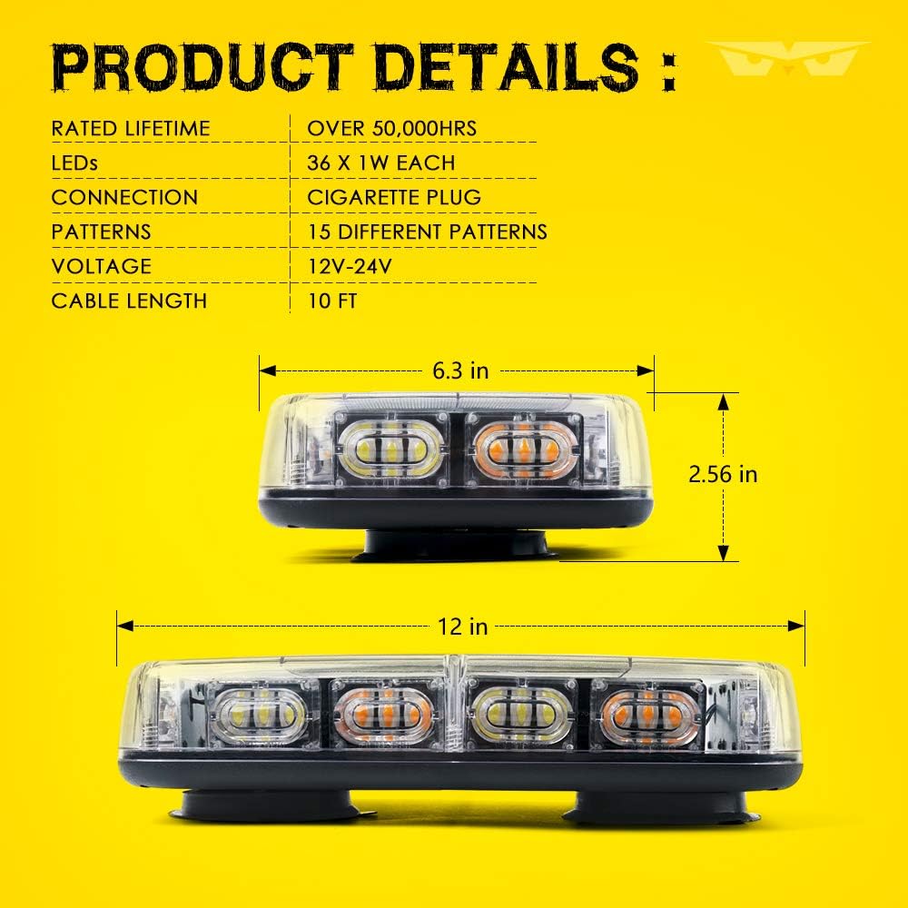High-Bright Suction Cup Strobe Light