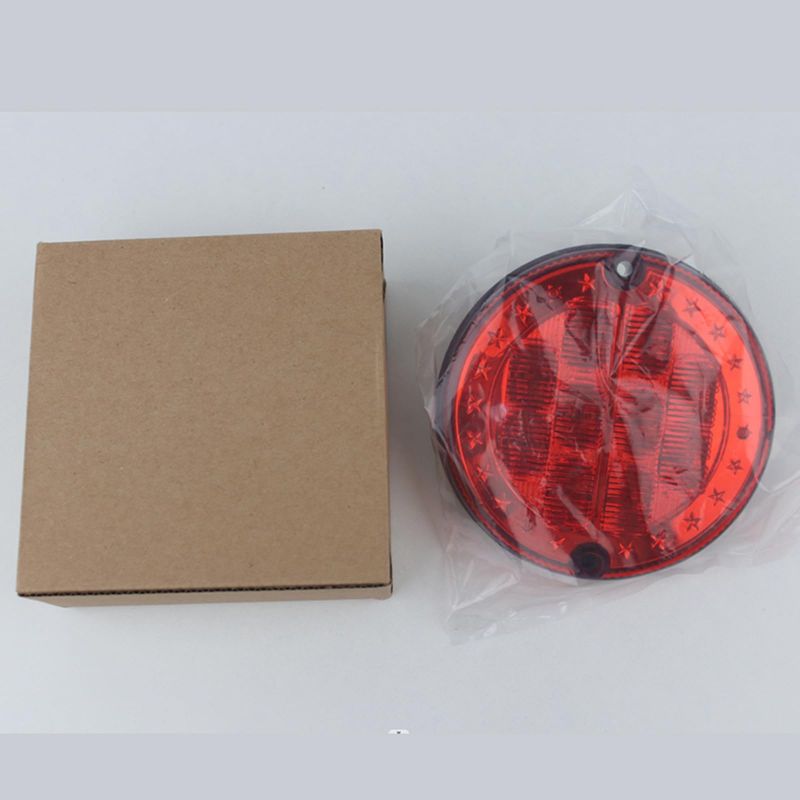 4.8-inch Silicone-sealed Red Round LED Trailer Tail Lights