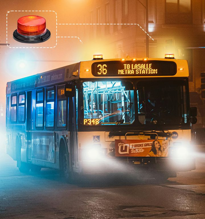Magnetic Wireless Strobe Beacon Light, SB-C Rechargeable Safety Warning Flashing Light with 9 Modes, Waterproof Emergency Beacon for Vehicles, Construction, and Outdoor Use, Amber